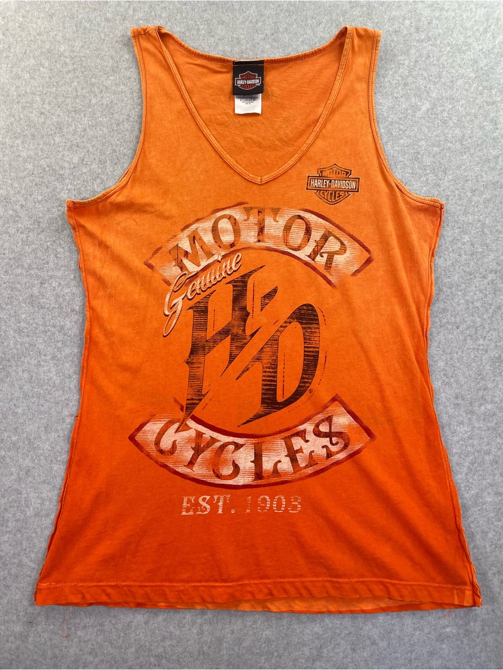 Harley-Davidson Motorcycles Women’s Barnett El Paso V-Neck Distressed Tank